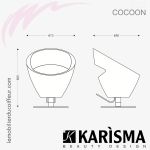 FAUTEUIL DE COUPE -  COCOON (Dimensions) Karisma