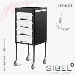 SECRET noir & blanche | Table de service | SIBEL Furniture