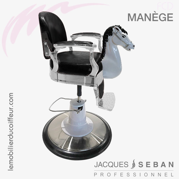 Fauteuil de coupe enfant | MANEGE Noir | JACQUES SEBAN