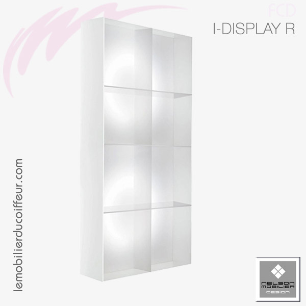 IDISPLAY-R Vertical Blanc | Meuble expo | Nelson Mobilier
