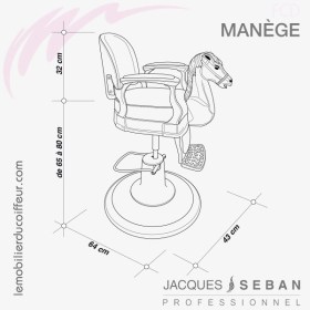 Fauteuil de coupe enfant | MANEGE (Dimensions) | JACQUES SEBAN