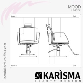 FAUTEUIL DE COUPE -  MOOD-UNISEX (Couleurs) Karisma
