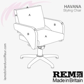 Fauteuil de coupe | Havana (Couleurs) REM