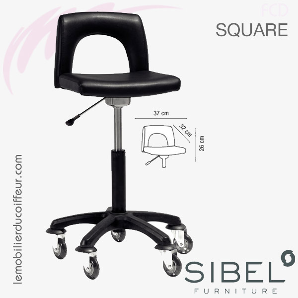 SQUARE Classic | Tabouret de coiffeur | SIBEL Furniture