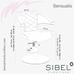 Fauteuils de coupe Sensualis (Dimensions) | Sibel