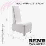 Fauteuil d&#39;Attente | BUCKINGHAM Droit (Dimensions) | REM