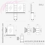 BALI (Dimensions) | Coiffeuse | Jacques SEBAN