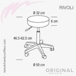 RIVOLI (Dimensions) | Tabouret de coiffeur | Original Best Buy