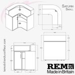 SATURN (Dimensions Small) | Meuble de caisse | REM