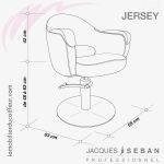 Fauteuil de coupe | JERSEY (Dimensions) | JACQUES SEBAN