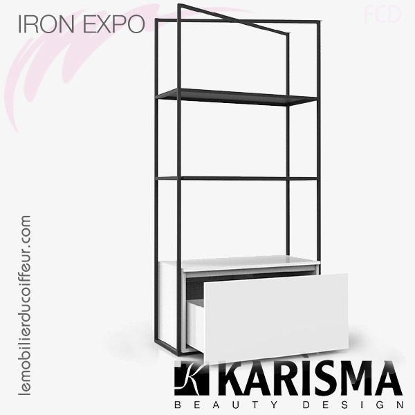 IRON EXPO 2 étagères | Meuble expo | Karisma