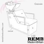 Bac de lavage Cascade color REM