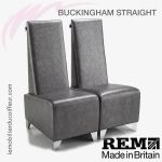 Fauteuil d'Attente | BUCKINGHAM Droit x2 noir | REM