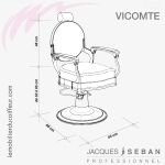 Fauteuil de coupe | VICOMTE (Dimensions) | JACQUES SEBAN