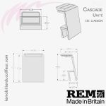 Unité de Liaison Cascade  REM (dimensions)