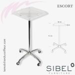 ESCORT carré blanc | Table de service | SIBEL Furniture