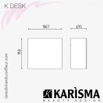 K-DESK (Dimensions) | Meuble caisse | Karisma