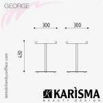 GEORGE (Dimensions) | Table de service | Karisma