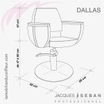 Fauteuil de coupe | DALLAS (Dimensions) | JACQUES SEBAN
