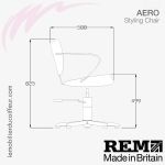 Fauteuil de coupe | Aero Baltic (Dimensions) REM