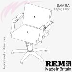 Fauteuil de coupe | Samba  (Couleurs) REM