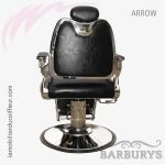 Fauteuil Barbier | ARROW (Noir dos) | Barburys