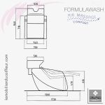 BACS DE LAVAGE - FORMULAWASH Dimensions Nelson Mobilier