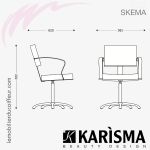 FAUTEUIL DE COUPE - SKEMA (Dimensions) Karisma