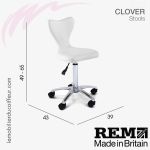 CLOVER (Dimensions) | Tabouret de coupe | REM
