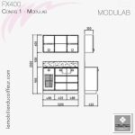 MODULAB (Compo 1 Dimensions) | Meuble laboratoire | Nelson Mobilier