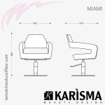 FAUTEUIL DE COUPE - MIAMI (Dimensions) Karisma