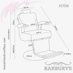 Fauteuil Barbier | ASTON (Dimensions) | Barburys