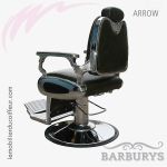 Fauteuil Barbier | ARROW (Noir profil) | Barburys