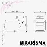 BACS DE LAVAGE -  INFINITY Cloud (Dimensions) Karisma