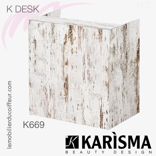 K-DESK (Marbre blanc) | Meuble caisse | Karisma