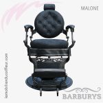 Fauteuil Barbier | MALONE (Noir Face) | Barburys