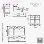 BACS DE LAVAGE - TOPWASH ECO (Dimensions) Nelson Mobilier