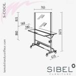 S-COOL (Dimensions) | Coiffeuse | Sibel Furniture