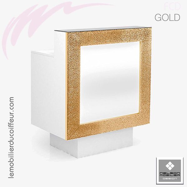 GOLD DESK Small | Meuble de caisse | Nelson mobilier