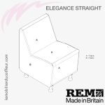 Fauteuil d&#39;Attente | ELEGANCE Droit (bi-color) | REM