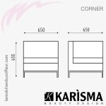 CORNER | Fauteuil d'attente (Dimensions) | Karisma