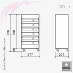 ROLLY (Dimensions) | Table de service | Nelson Mobilier