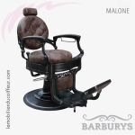 Fauteuil Barbier | MALONE (Marron) | Barburys