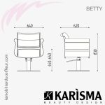 FAUTEUIL DE COUPE - BETTY (Dimensions) Karisma