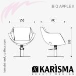 FAUTEUIL DE COUPE -  BIG APPLE 2 (Dimensions) Karisma